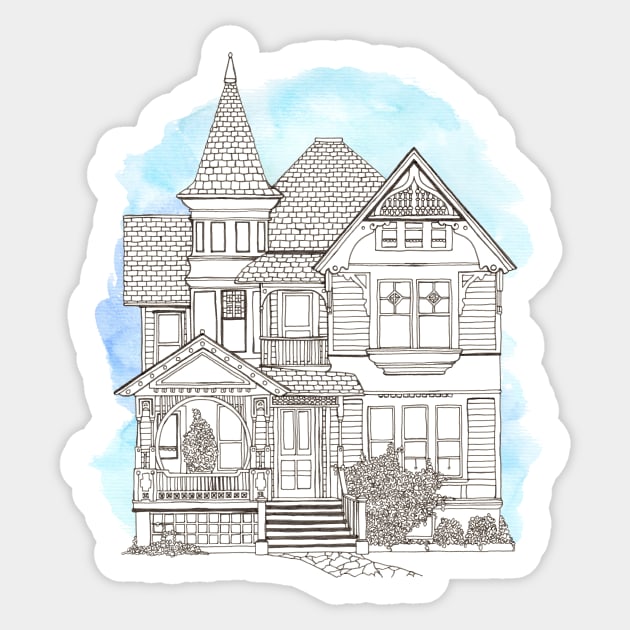 Victorian House Sticker by Twkirky